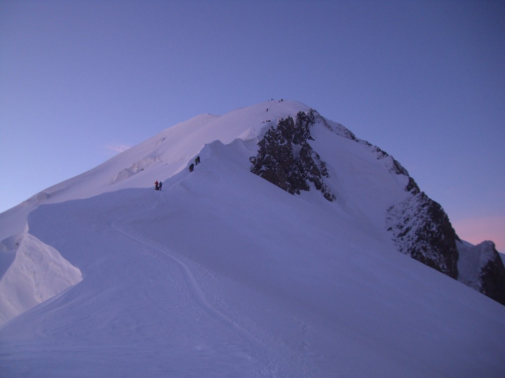 Mont Blanc below summit