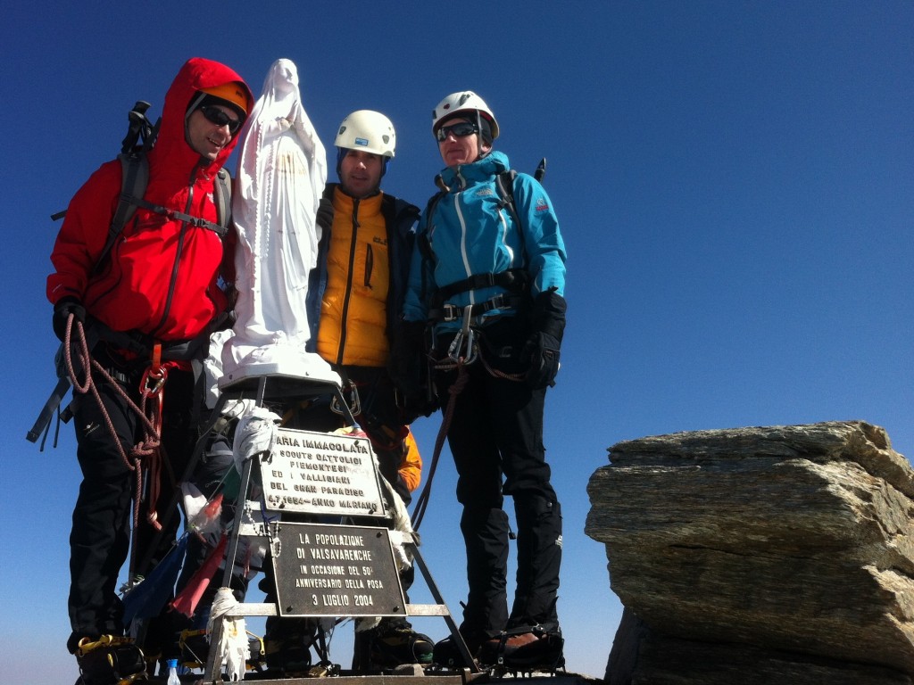 Philipp, myself and Friederike gathered around Madonna Immacolata