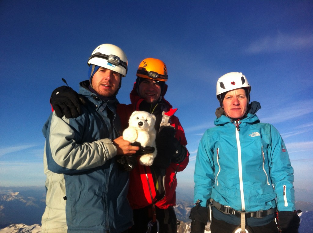 That's it! We've climbed the highest peak of the Alps.