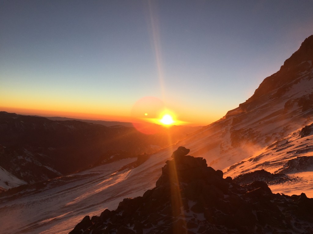 Sunrise over the Andes