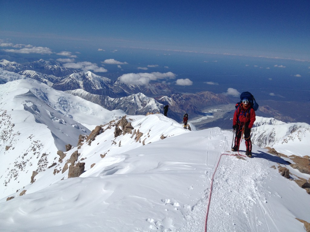 Marius on the 16000 feet ridge