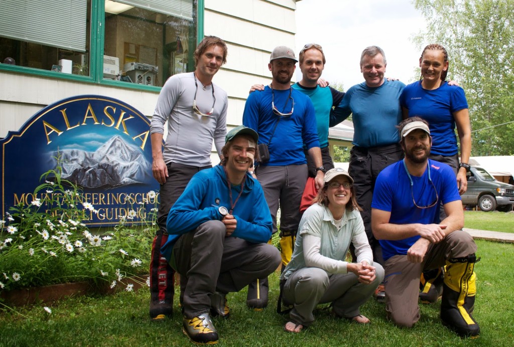 Our team: Marius, Chris, Stephan, Trevor, Vibeke. In the front our guides: Mike, Melis and Ryan.