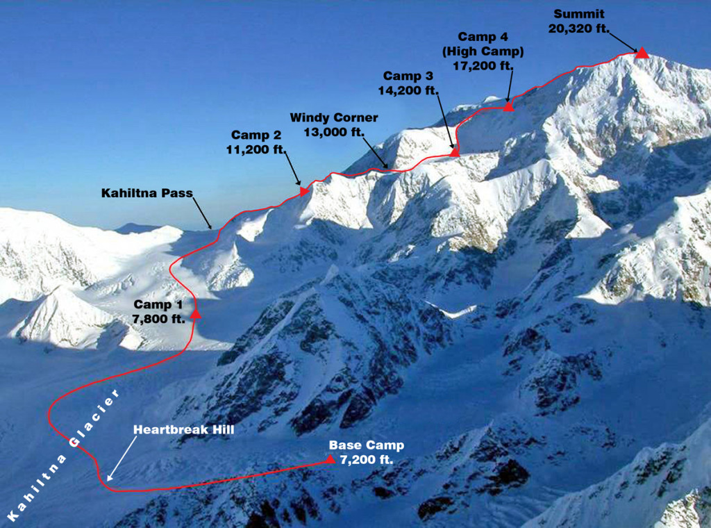 Our route was the West Buttress - the normal route on Denali